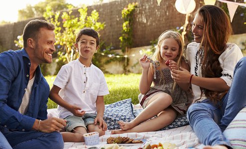 Color flip flops by the pool